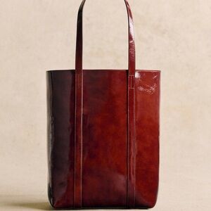 Sézane The Tote in Mahogany EUC